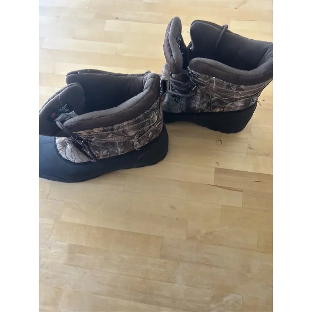 Men’s 13 Ozark Trail camo boots 3M Thinsulate insulation waterproof rubber shell